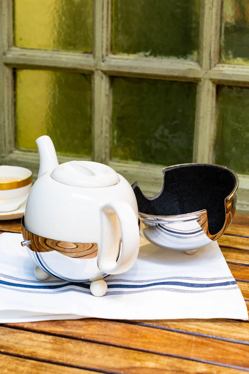 Mariage Frères Art Deco Small Insulated Teapot - Image 4